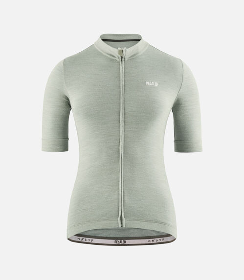 PEDALED MAILLOT MUJER MANGA CORTA ESSENTIAL MERINO MILITARY GREEN S