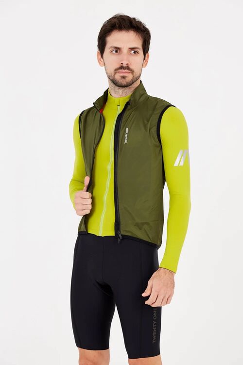 CHALECO HOMBRE CORTAVIENTOS FACTY 2.0 GREEN FOREST S