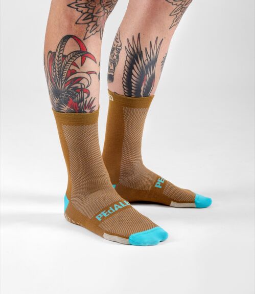 PEDALED CALCETINES ELEMENT BROWN M