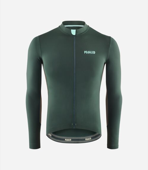 PEDALED ELEMENT MAILLOT MANGA LARGA GREEN S