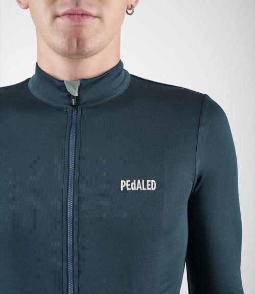 PEDALED ELEMENT MAILLOT MANGA LARGA MERINO NAVY M