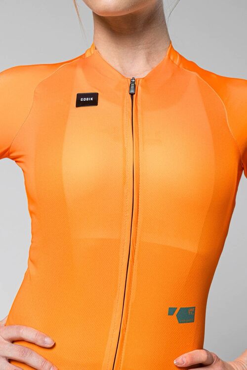 Maillot Gobik CX Pro 3.0 Unisex Manga Corta Tangerine S