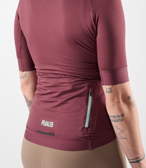 PEDALED ELEMENT ELEMENT LTW JERSEY MUJER BURGUNDY S