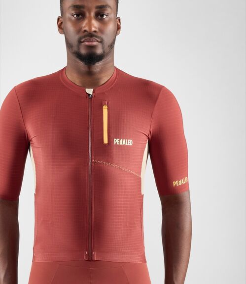 PEDALED ODYSSEY JERSEY MAILLOT HOMBRE DARK RED S