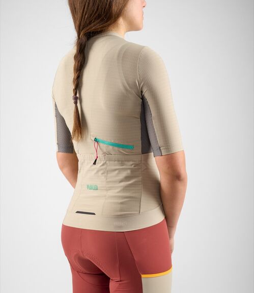 PEDALED ODYSSEY JERSEY MUJER BEIGE S