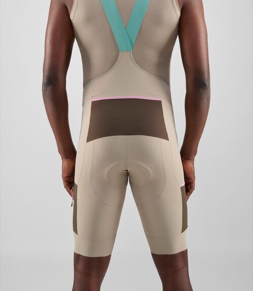 PEDALED ODYSSEY BIB SHORTS CULOTE HOMBRE BEIGE S