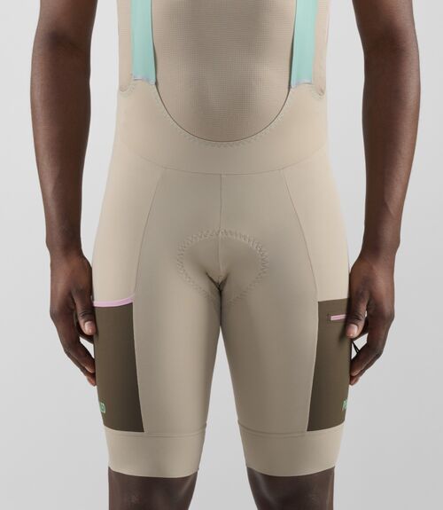 PEDALED ODYSSEY BIB SHORTS CULOTE HOMBRE BEIGE S