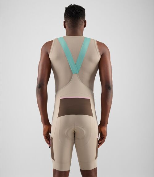 PEDALED ODYSSEY BIB SHORTS CULOTE HOMBRE BEIGE S