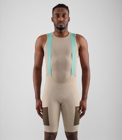 PEDALED ODYSSEY BIB SHORTS CULOTE HOMBRE BEIGE S