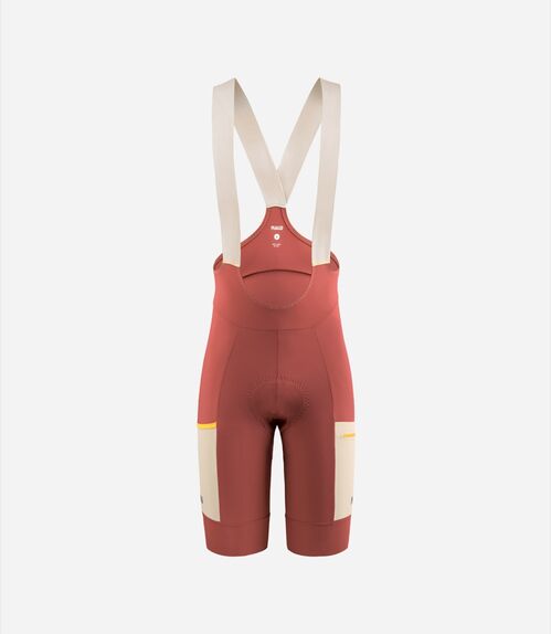 PEDALED  ODYSSEY BIB SHORTS CULOTE MUJER DARK RED S