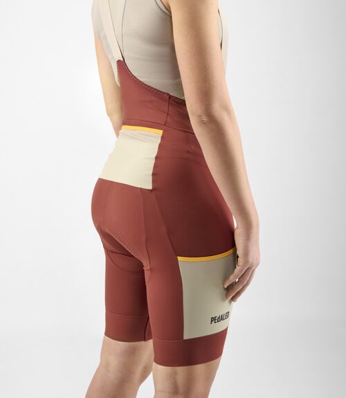 PEDALED  ODYSSEY BIB SHORTS CULOTE MUJER DARK RED S