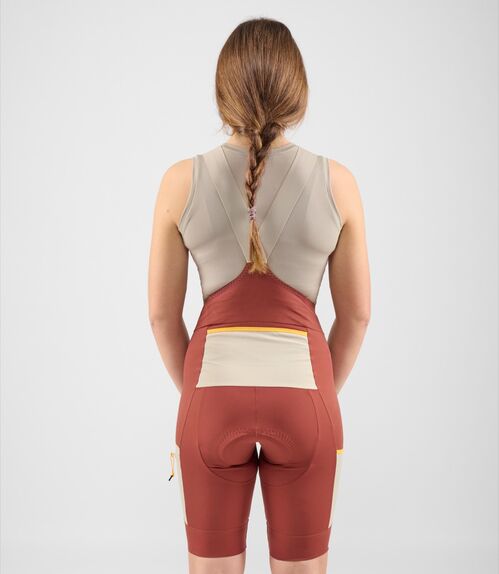 PEDALED  ODYSSEY BIB SHORTS CULOTE MUJER DARK RED S