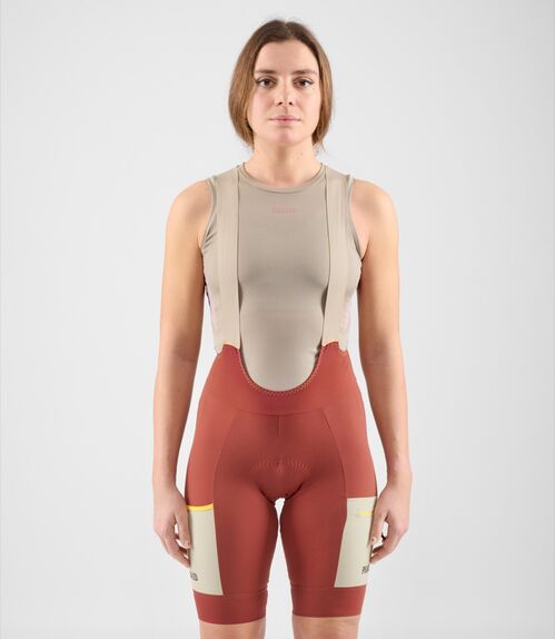 PEDALED  ODYSSEY BIB SHORTS CULOTE MUJER DARK RED S