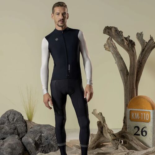 MAILLOT MANGA LARGA PACER BLEND HOMBRE TILE BONE M