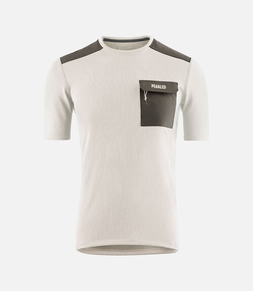 CAMISETA PEDALED MANGA CORTA ODYSSEY MERINO OFF WHITE M