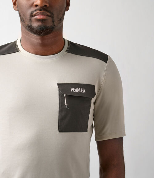 CAMISETA PEDALED MANGA CORTA ODYSSEY MERINO OFF WHITE M